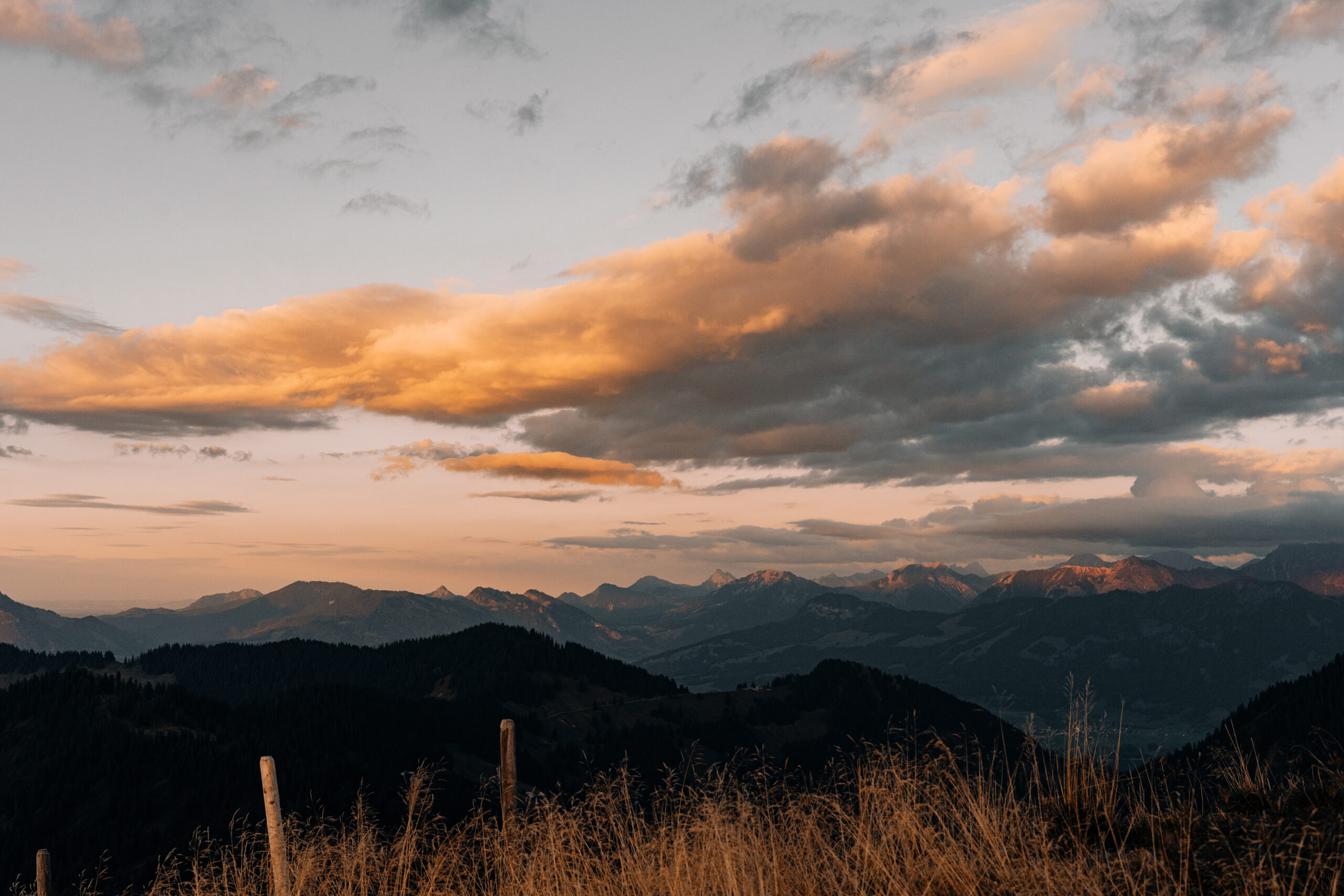 Sonnenuntergang am Riedberger Horn